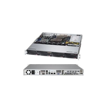 Supermicro Black Sc813Mftq Chassis W/ 500W And Sas3 Backplane, Rohs/Reac CSE-813MFTQC-505CB